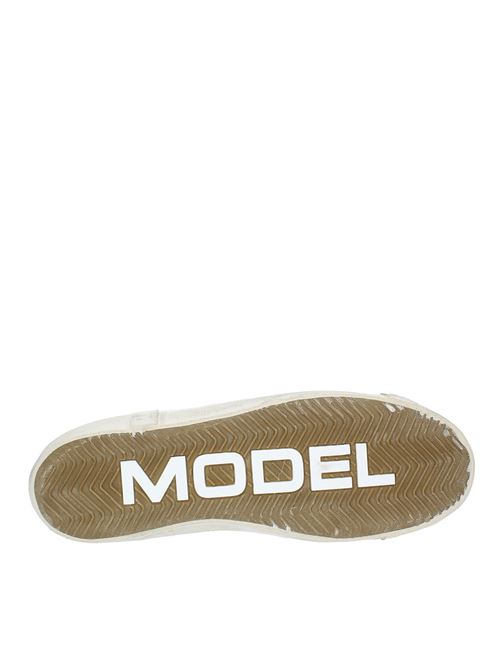 Leather and suede sneakers PHILIPPE MODEL | PRLU WX21BIANCO-MARRONE-BLU